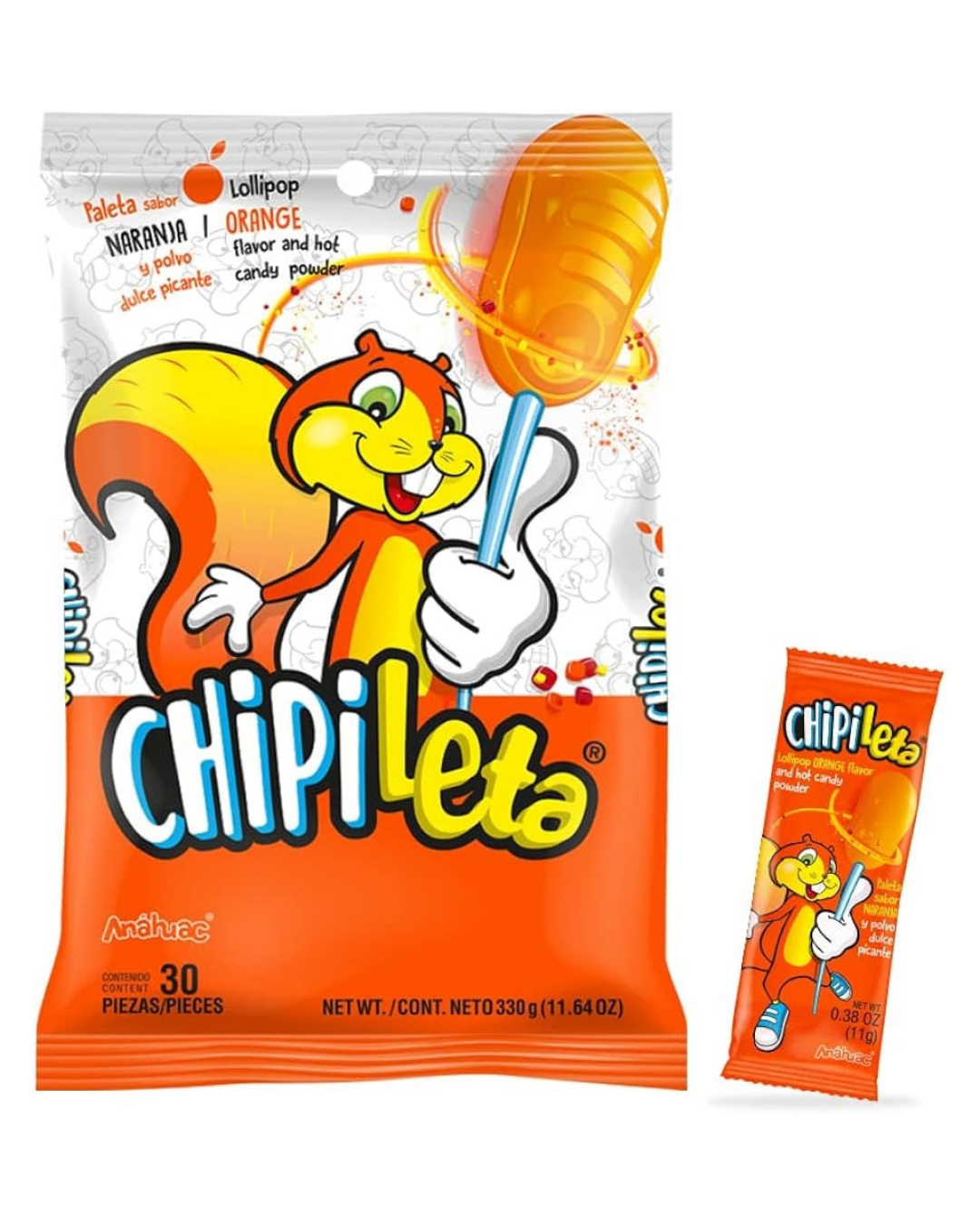 Anahuac Chipileta Sabor Naranja 30uds.